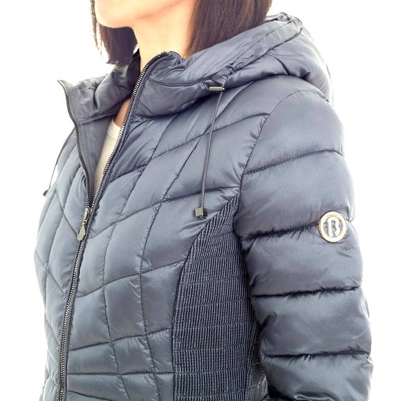 New With Tags Women's Bernardo Women's Quilted Jacket Coat Blue XS - Picture 5 of 12